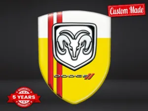 Dodge Harzaufkleber Custom Design Edle Dome Labels